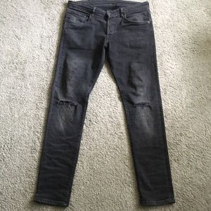 Black H&M skinny jeans size 34/32